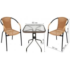 Кофейный комплект Асоль-2LB TLH-037С-TLH060SR-D60 2+1