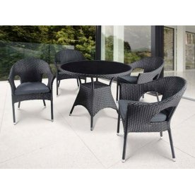 Комплект мебели стол T-190A-1 и 4 кресла Y-97A