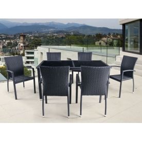 Комплект мебели стол T-246A и 6 стульев Y-274A