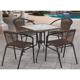 Обеденный комплект Асоль-3 TLH-037BR3 070SR-70х70 R-05