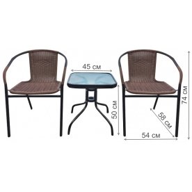 Обеденный комплект Асоль-3A TLH-037AR2 055S-45х45