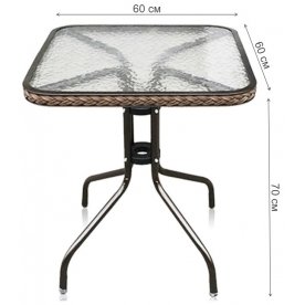 Обеденный комплект Асоль-2В TLH-037B 060SR-60х60 2Pcs