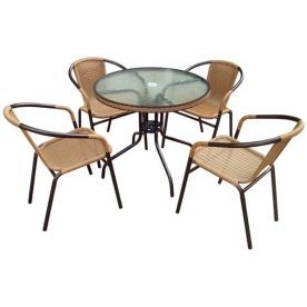 Обеденный комплект Николь-1А TLH-037A 080RR-D80 4Pcs круглый