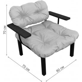 Металлическое кресло Дачное