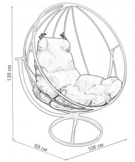 Металлическое кресло Круг