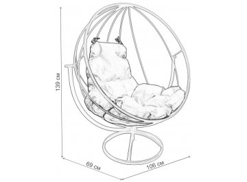 Металлическое кресло Круг