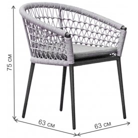 Металлическое кресло Муза 39AR-C288-T4