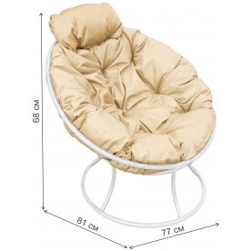 Металлическое кресло Папасан мини