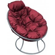 серый / бордовый