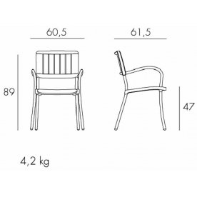 Пластиковое кресло Musa