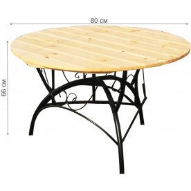 Деревянный стол Круглый 0,8 м