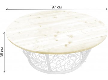 Деревянный стол Папасан