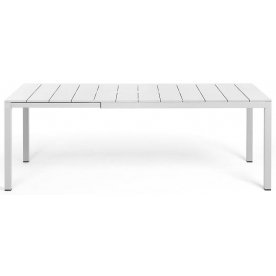 Стол металлический раздвижной Rio Alu 140 Extensibile белый