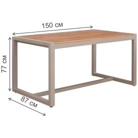 Металлический стол Santorini