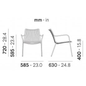 Металлический стул 015/3659/VE100E