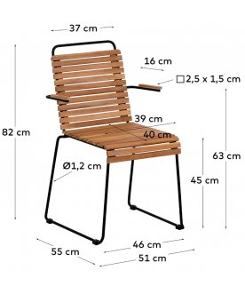 Металлический стул Yukari