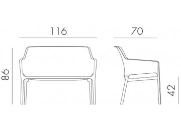 Пластиковый диван 003/4033810000