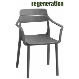 Кресло пластиковое Cassia базальт