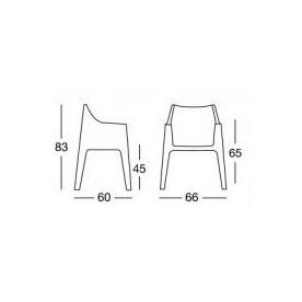 Пластиковое кресло Coccolona