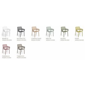 Кресло пластиковое Doga белый