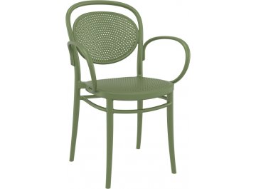 Кресло пластиковое Marcel XL оливковый