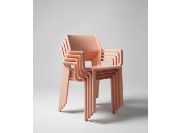 Кресло пластиковое Trill Armchair розовый