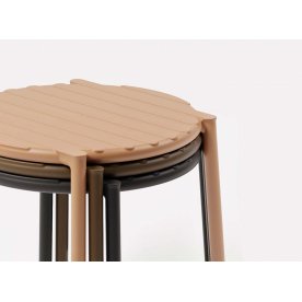 Столик пластиковый журнальный Doga антрацит