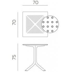 Пластиковый стол Clip