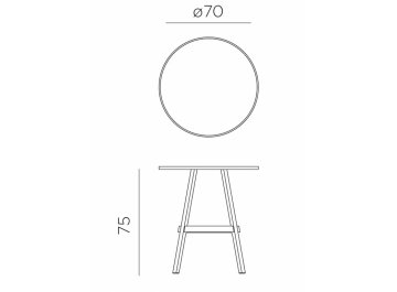 Стол пластиковый обеденный Combo 70 кактус