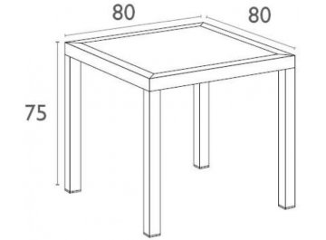 Пластиковый стол Orlando