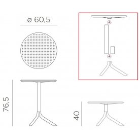 Пластиковый стол Step