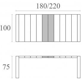 Пластиковый стол Vegas