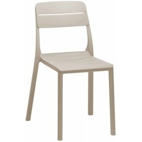 Стул пластиковый Cassia Bistrot бежевый