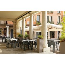 Стул пластиковый Doga Bistrot антрацит