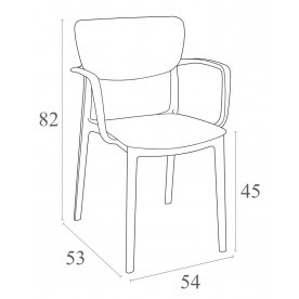 Пластиковый стул Lisa