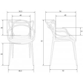 Пластиковый стул 601PP-LMZL Masters