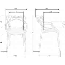 Пластиковый стул 601PP-LMZL Masters