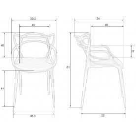 Пластиковый стул 601PP-LMZL Masters