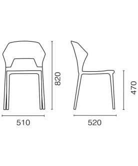 Пластиковый стул PP/egoS38-22
