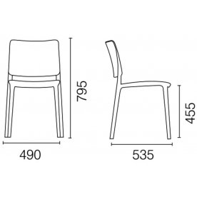 Пластиковый стул PP/joy-s/01