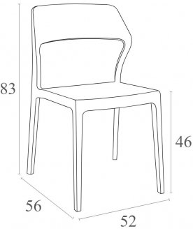 Пластиковый стул Snow