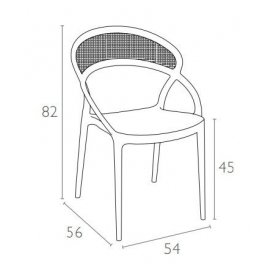 Пластиковый стул Sunset