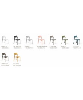 Стул пластиковый Trill Bistrot антрацит