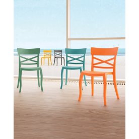 Стул пластиковый XSera-S голубой