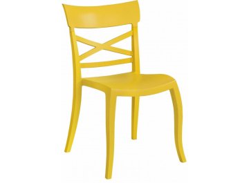 Стул пластиковый XSera-S желтый