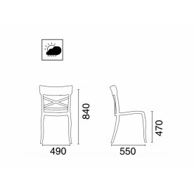 Стул пластиковый XSera-S