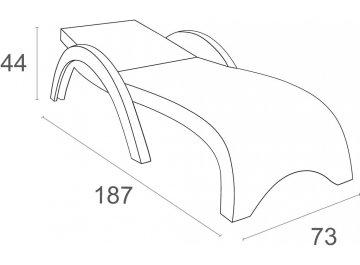 Шезлонг 234/GS1009/1/WHITE