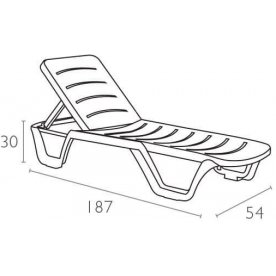 Шезлонг Bahama