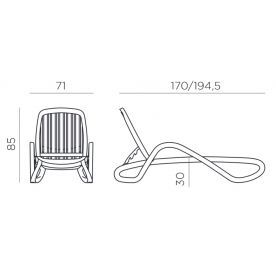 Шезлонг-лежак Eden