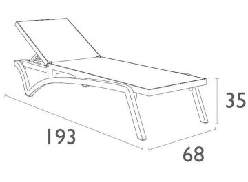 Шезлонг Pacific